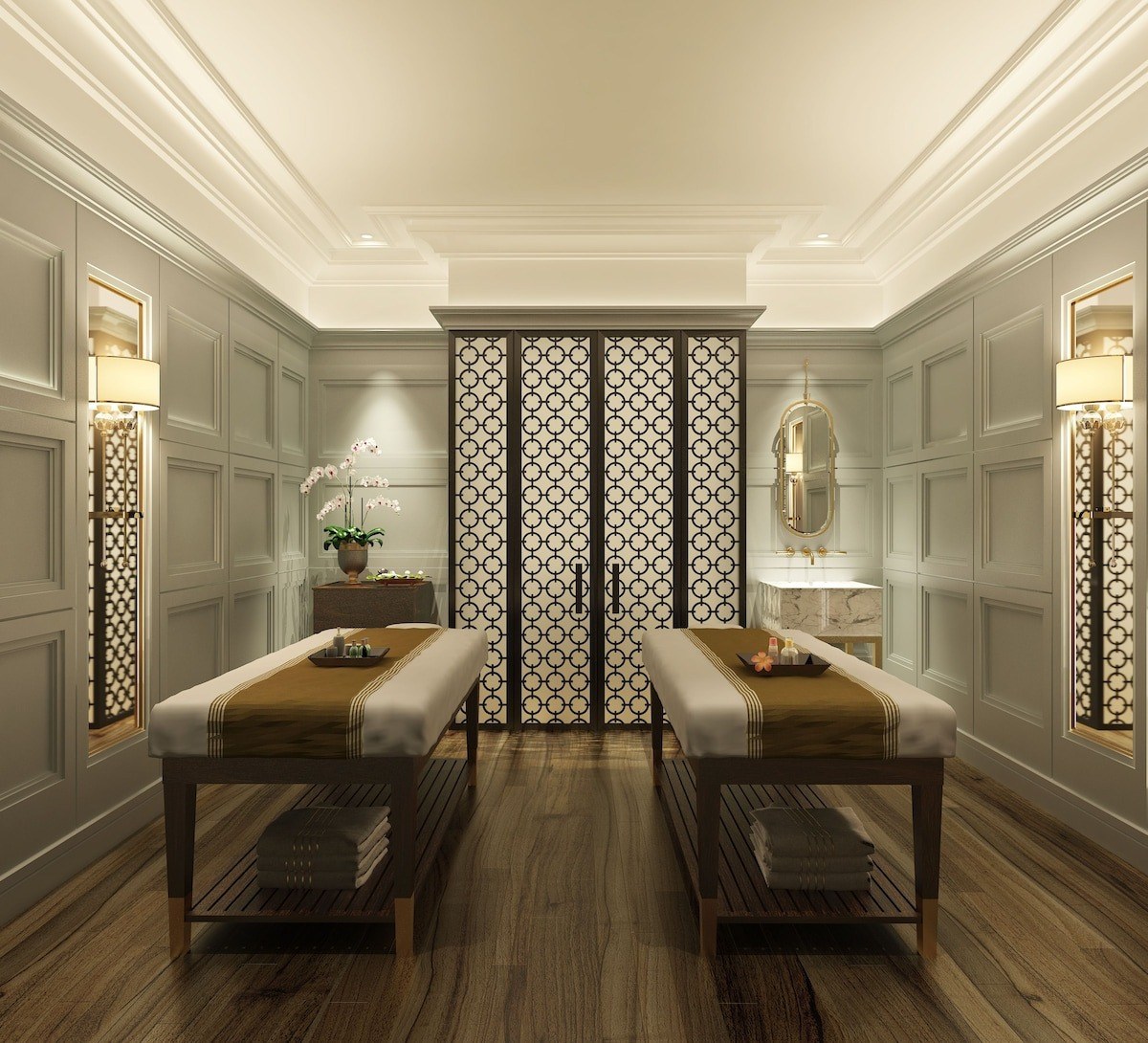 Bên trong phòng spa.