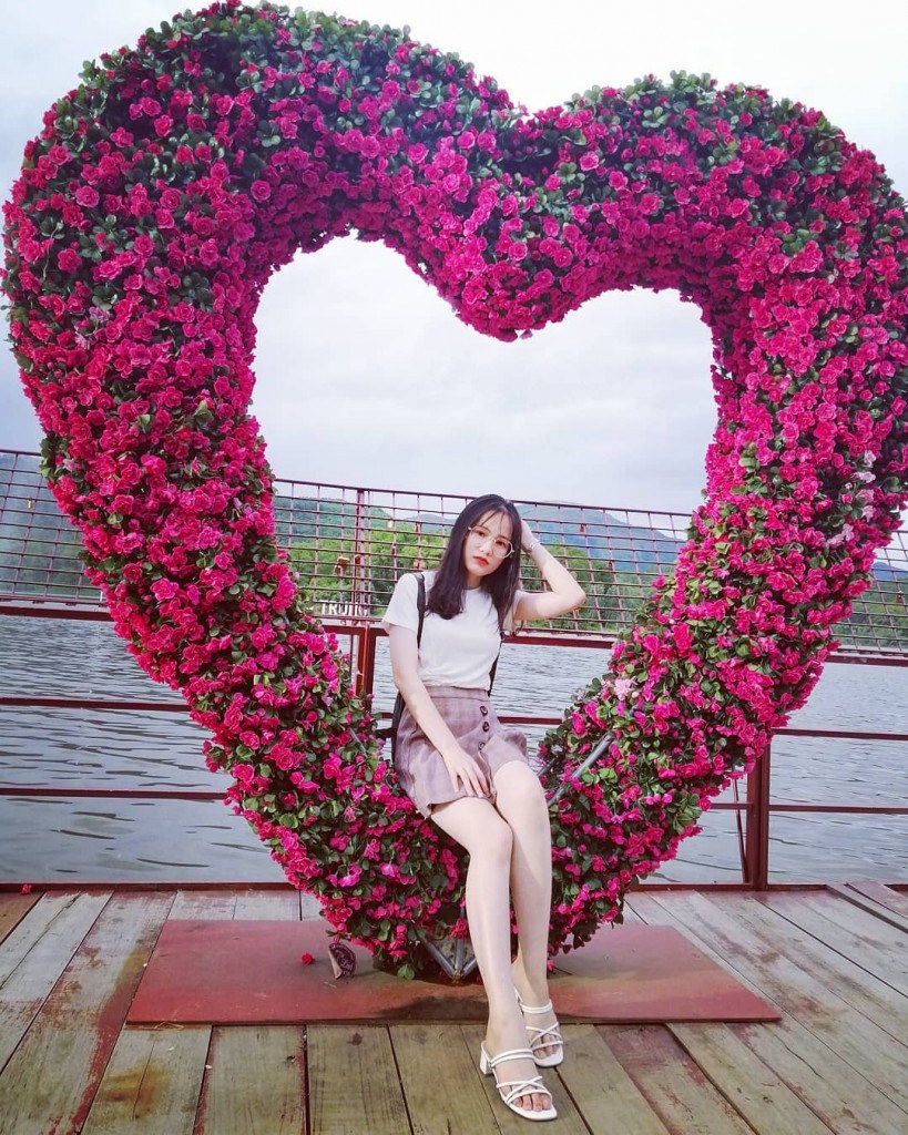 Hoa kết hình trái tim. Ảnh: kimthu.emyly
