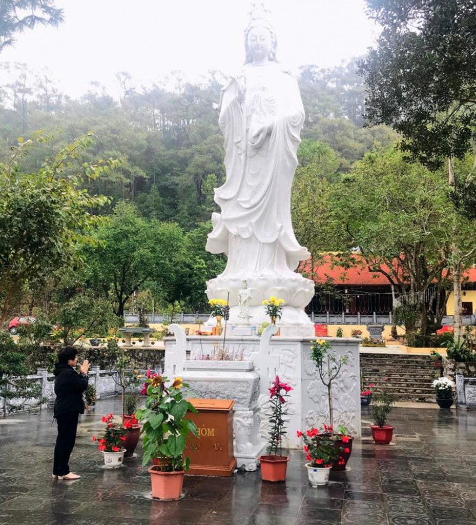 Tượng Quan Âm chùa Thiên Quýt. Ảnh: Chùa Thiên Quýt.
